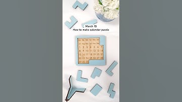 March 15✅ how to make calendar 🗓️ puzzle #calendarpuzzle #custompuzzle #adventcalendar #art #diy