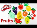 Lets make real fruits with play doh  yummy play doh fruits  colorful play doh craft
