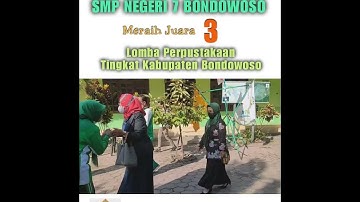 juara 3 lomba perpustakaan 2022 - SMP NEGERI 7 BONDOWOSO