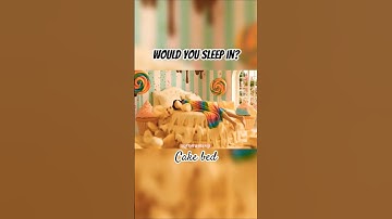 Would you sleep in cake bed? With ASMR sound Ai video ✨#trending #shorts #ai #viral #asmr #youtube