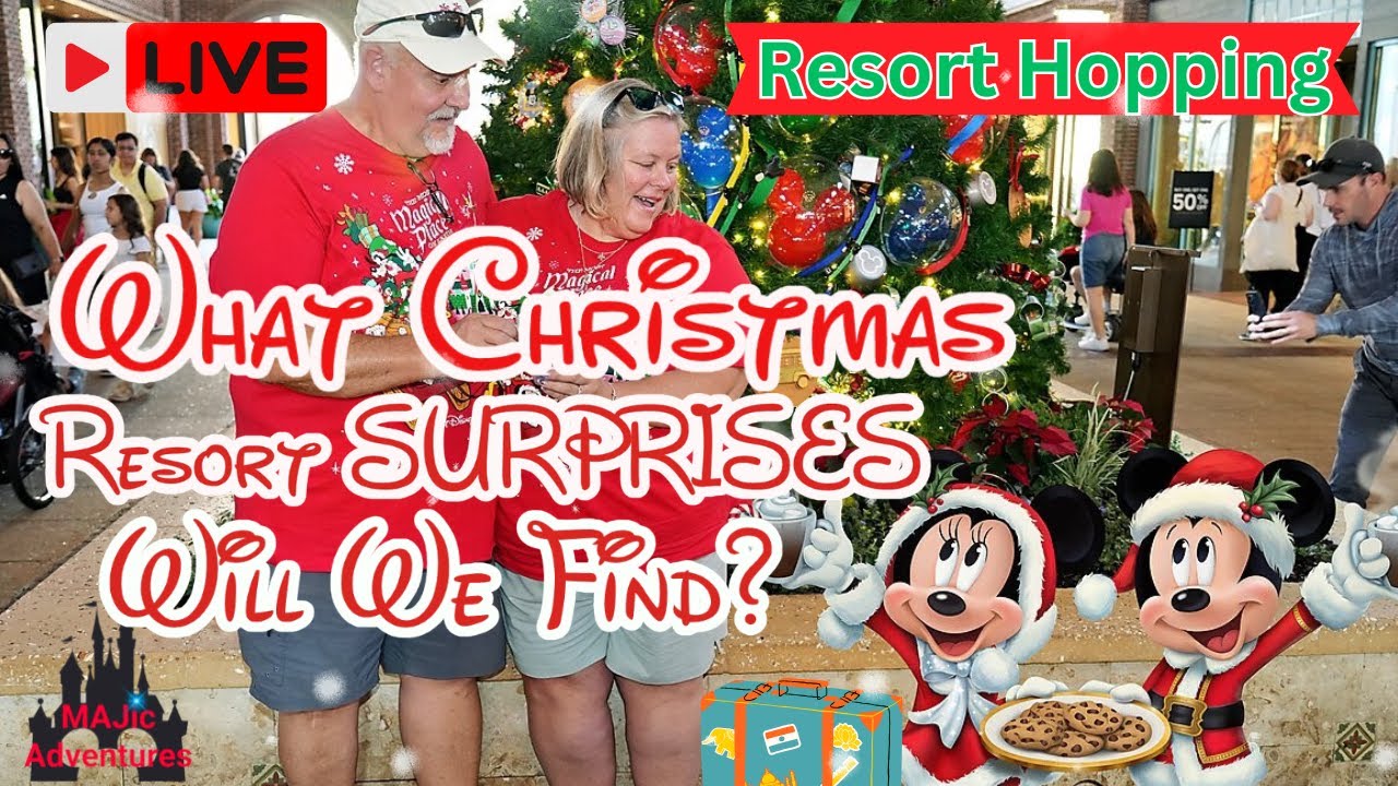 LIVE: Christmas 🎄🎅Surprises🎁 at WDW Monorail Resorts! Grand Floridian • Polynesian • Contemporary