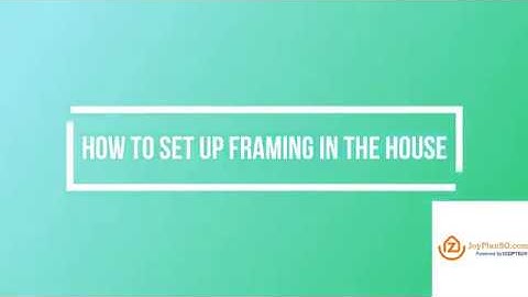 Joyplan Tutorial: How To Do Framing In The House