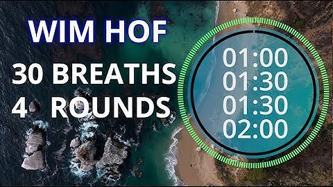 Wim Hof Guided Breathing Session - 4 Rounds For Beginners No Talking