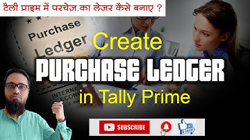 Create Purchase ledger in Tally Prime by Jameel Attari | Tally me Purchase Ledger Kaise Banaye