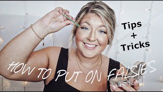 HOW TO PUT ON STRIP LASHES | all my tips and tricks for putting on fake eyelashes | BWTL