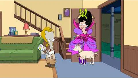 American Dad - Roger and the goat