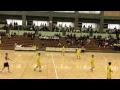 第42回全国高校選抜ハンドボール大会・男子２回戦  小松工 vs  瓊浦  後半  2019.3.25 埼玉県三郷市総合体育館   ユニフォーム黄・瓊浦、小松工・白