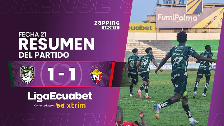 Orense SC 1 - 1 El Nacional  / Fecha 21 / Liga Ecuabet conectada por Xtrim