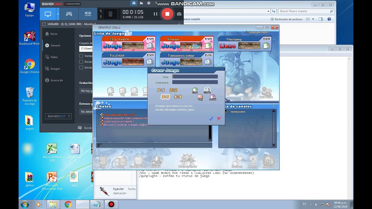 GUNBOUND PRIVATE SERVER HACK - BOTAR DE SALA 22/06/2020 JUNIO