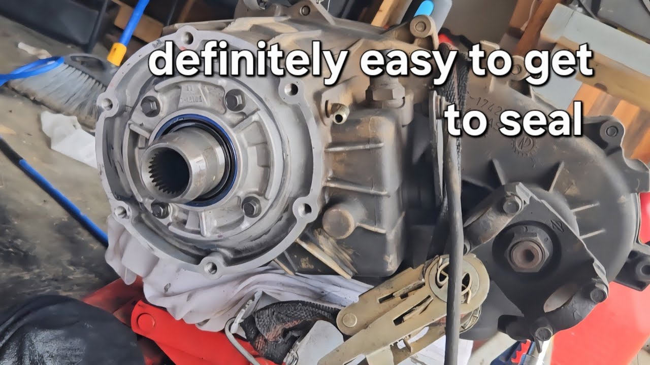 How to replace Transfer case input seal 4x4 chevy obs k1500 gmt 400 ...