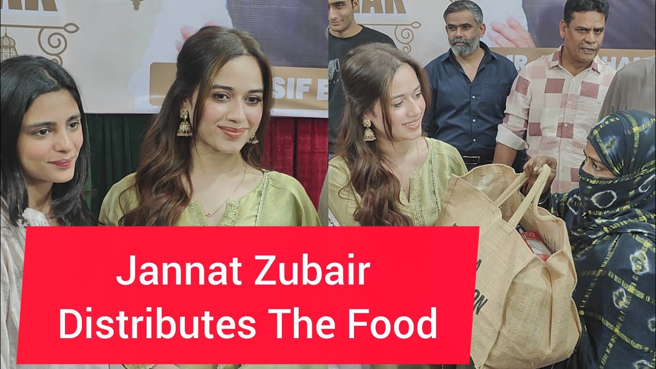 Jannat Zubair Rahmani At Bhamla Foundation in  Ramadan Mubarak Distribute Ration To Poor People