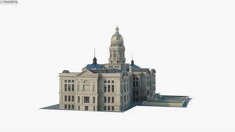 Wyoming State Capitol 3D model by 3DModels.org
