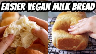 Easy Vegan Milk Bread - SOFT + SPRINGY Sandwich Bread + Buns | Mary's Test Kitchen