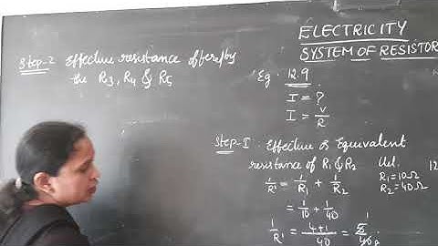 Class 10 : Electricity: Textual example 12.9 problem.