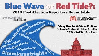 Blue Wave or Red Tide  2018 Post-Election Reporters Roundtable