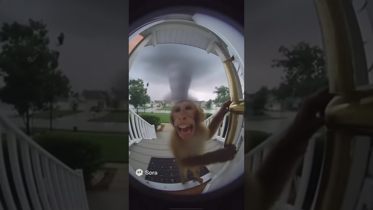 Monkey vs Tornado/ Unbelievable Real Footage! 😳