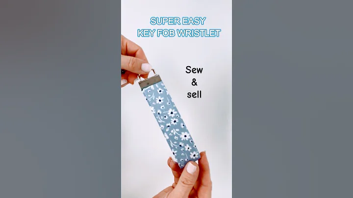 EASY KEY FOB WRISTLET TUTORIAL #sewing #tutorial #diy #keyfob #keychain #wristlet #easy #beginner