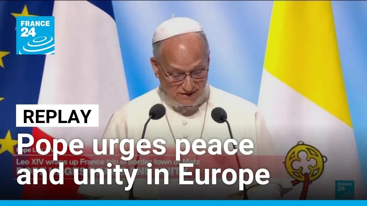 REPLAY: Pope urges peace and unity in Europe on final day of France visit • FRANCE 24 English