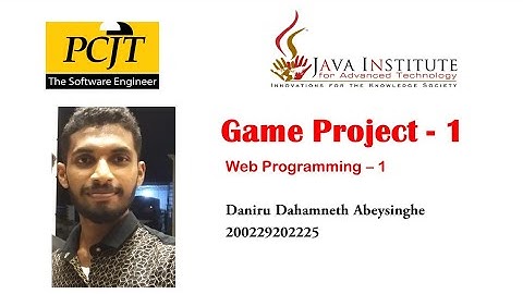 JavaScript 2D Game Development - Java Institute