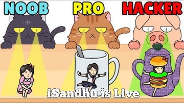 Playing hide and seek cat scape infinite run mode 🐱 cat #shorts #gaming