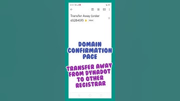 Domain transfer from dynadot to other registrar