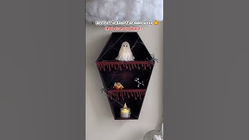 DIY Halloween Coffin Shelf from Cardboard 😱🩸