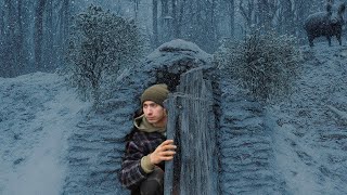 Building a Warm Winter Shelter to Survive the Freezing Cold