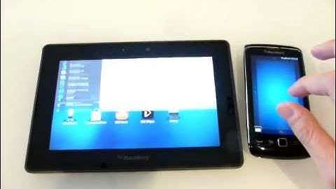 Remote control of BlackBerry Playbook using BlackBerry handheld