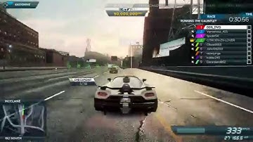 NFS - MW 2012 - running the gauntlet..online sprint race