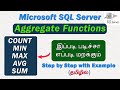 SQL Aggregate Functions இப்படி படிச்சா எப்படி மறக்கும் | SQL Server Tutorial