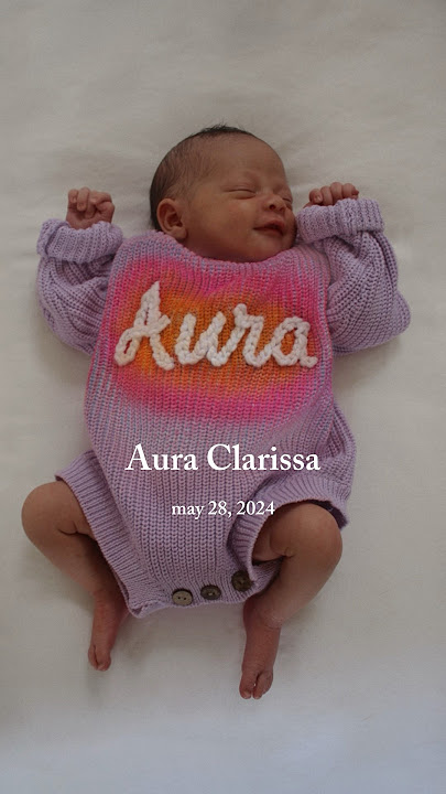 introducing Aura Clarissa Johnson ✨ #babynamereveal #babyannouncement