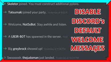How to disable discord