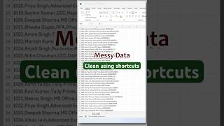 Excel Data Cleaning in Seconds 🔥 Split Column + Remove Duplicates