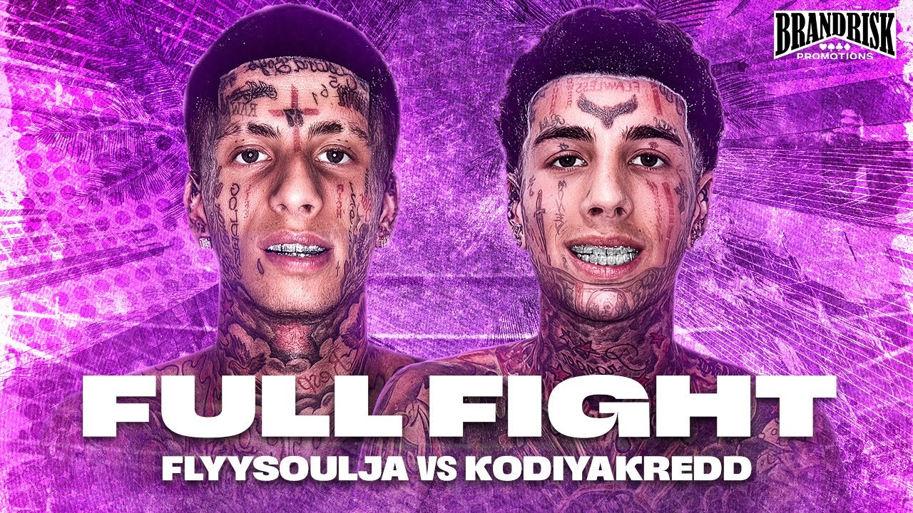 Flyysoulja VS KodiyakRedd Полный бой - BRAND RISK 