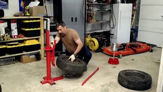 Harbor Freight Manual Tire Changer... Changing Tires!