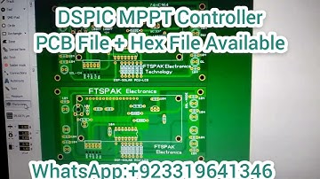 MPPT Solar Charge Controller DSPIC30F2010 PCB Files + Hex file Available New Design