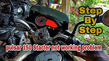 pulsar starter motor repair || pulsar self start not working