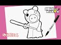 COMO DIBUJAR A PIGGY | ROBLOX | how to draw piggy | DIBUJOS DE ROBLOX