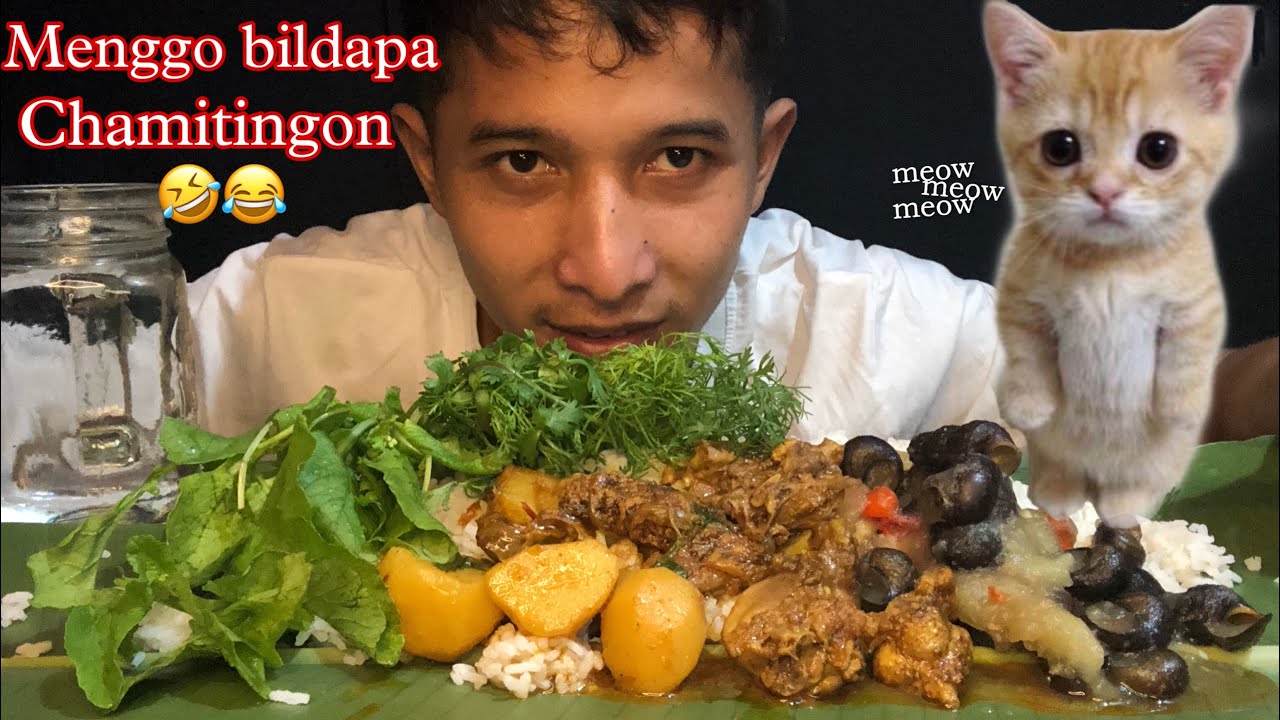 Desi murga curry 🐓Snail papaya kappa😋do.o local ha ne#garo #mukbang #northeastindia