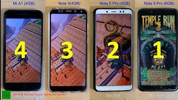 Redmi Note 5 Pro (6 GB) vs Note 5 Pro (4 GB) vs Note 5 vs Mi A1 Speed Test, benchmark Comparison !!!