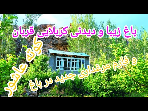 باغ زیبا و دیدنی کربلایی قربان کوته عاشور تیزک را حتما ببینید