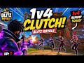 Fortnite Blitz Royale 1v4 Clutch gameplay