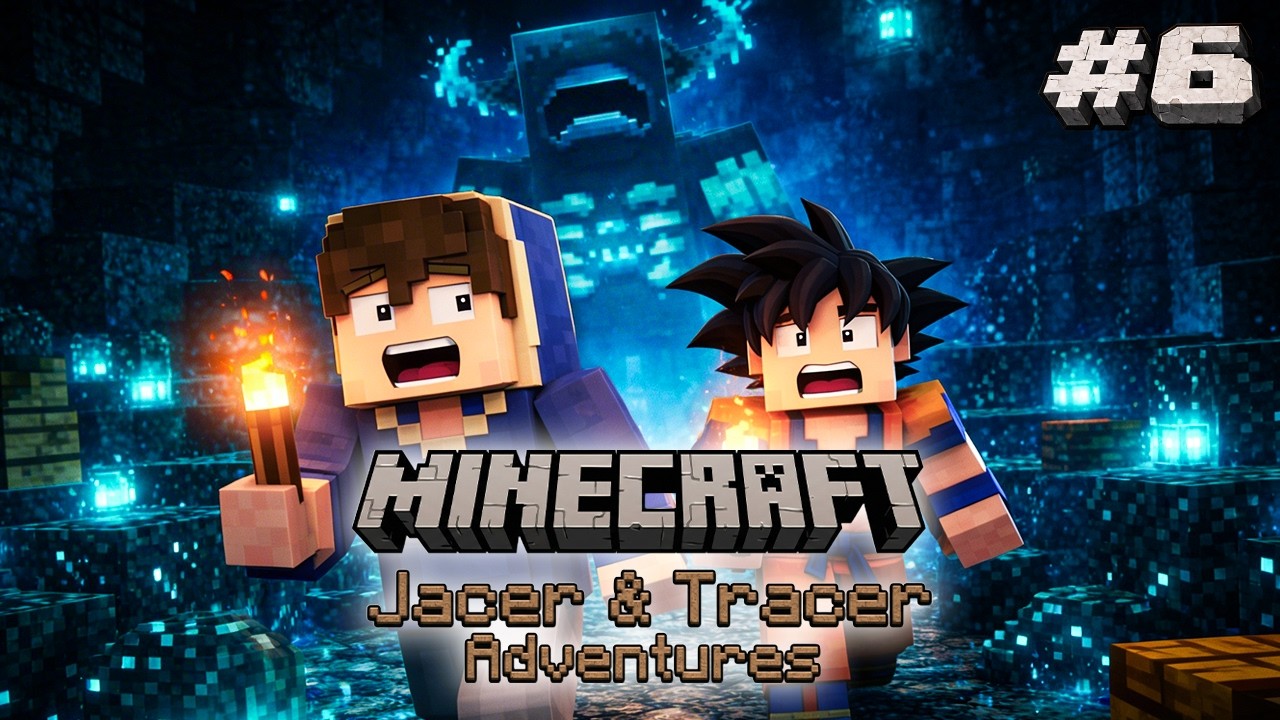 Pierwsze spotkanie z WARDENEM! | Minecraft J&T Adventures #6