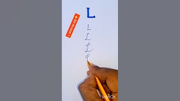 L in English Calligraphy | L in cursive handwriting #handwriting #calligraphylettering
