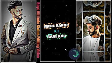 Mere Sapno Ki Rani X Divine Mujh se Bat Mat Kar Song Editing Video | Alight Motion New Editing Video