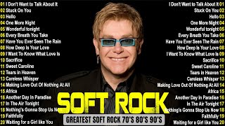 Best Soft Rock Ballads 70s 80s 90s🎙Elton John, Rod Stewart, Lionel Richie, Bee Gees, Eric Clapton