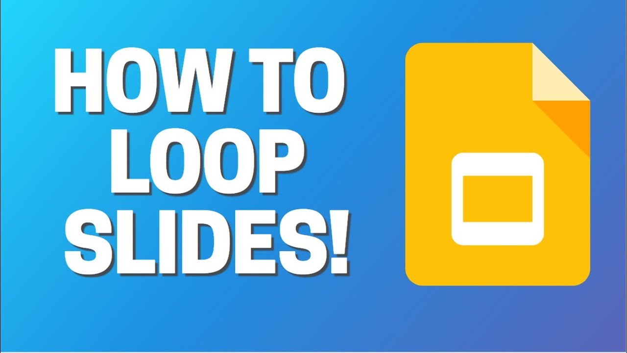 can you loop google slides presentation