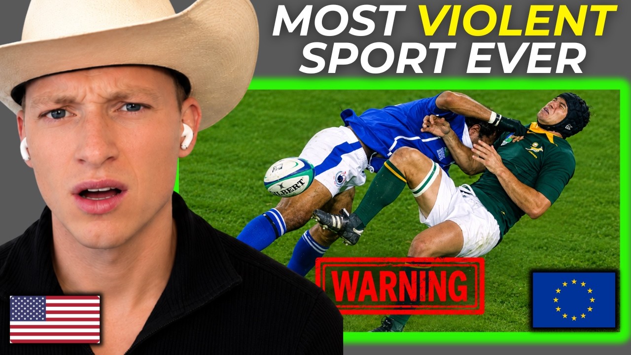 Top 50 Biggest and Most Brutal Hits in Rugby 🏉 | American Reacts - YouTube