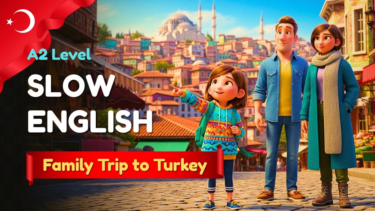 Our Family Trip to Turkey! 🇹🇷 | Easy English Listening Practice Story (A2 Level)