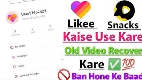 Likee Video Recover Kaise Kare | Phone Me Download Kare 😱